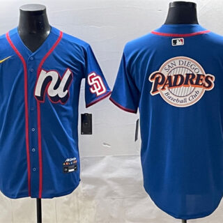 Men's National League San Diego Padres Team Big Logo Blue 2025 All-Star Edition Limited Stitched Baseball Jersey