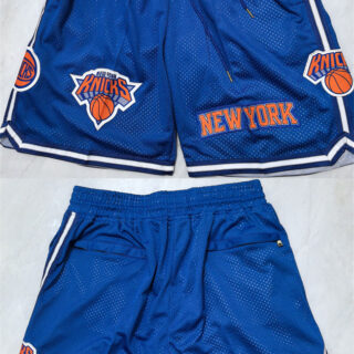Men's New Yok Knicks Royal Shorts (Run Small)