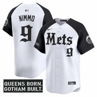 Men's New York Mets 'Gotham Gothic Edition' Vapor Premier Limited Jersey All Stitched Brandon Nimmo #9