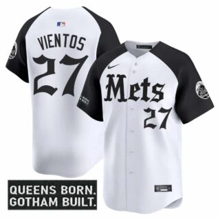 Men's New York Mets 'Gotham Gothic Edition' Vapor Premier Limited Jersey All Stitched Mark Vientos #27
