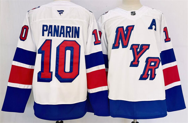 Men's New York Rangers #10 Artemi Panarin White 2024-25 Stadium Series