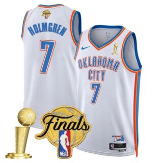 Men's Oklahoma City Thunder #7 Chet Holmgren 2024-25 Champions Jersey All Stitched