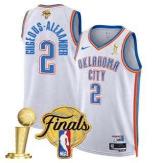 Men's Oklahoma City Thunder #2 Gilgeous-Alexander 2024-25 Champions Jersey All Stitched