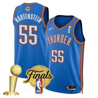 Men's Oklahoma City Thunder #55 Isaiah Hartenstein 2024-25 Champions Jersey All Stitched
