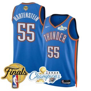 Men's Oklahoma City Thunder #55 Isaiah Hartenstein 2024-25 Champions Jersey All Stitched