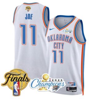 Men's Oklahoma City Thunder #11 Isaiah Joe 2024-25 Champions Jersey All Stitched