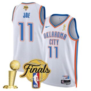Men's Oklahoma City Thunder #11 Isaiah Joe 2024-25 Champions Jersey All Stitched