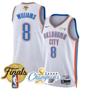 Men's Oklahoma City Thunder #8 Jalen Williams 2024-25 Champions Jersey All Stitched