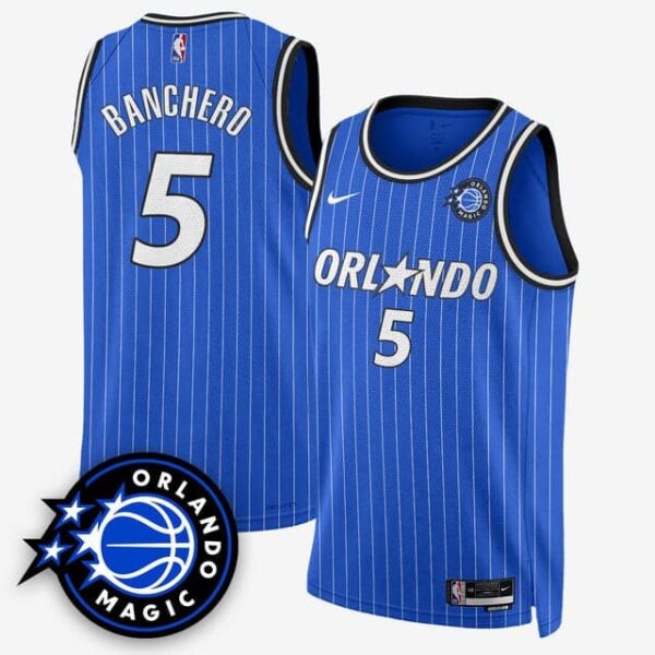 Men's Orlando Magic #5 Paolo Banchero New Generation of Magic Basketball Jersey All Stitched