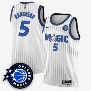 Men's Orlando Magic #5 Paolo Banchero New Generation of Magic Basketball Jersey All Stitched