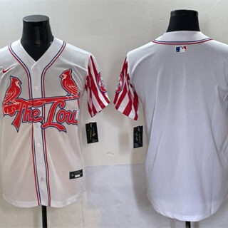 Men's St.Louis Cardinals Blank White Independence Day Vapor Premier Limited Stitched Baseball Jersey