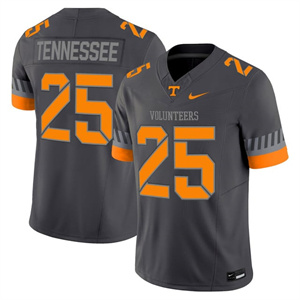 Men's Tennessee Volunteers #25 Tennessee 2025 'Smokey Grey Series' Vapor Limited Jersey V2 All Stitched