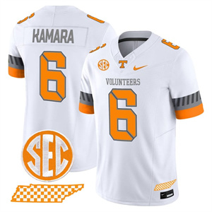 Men's Tennessee Volunteers #6 Alvin Kamara 2025 'Smokey Grey Series' Vapor Limited Jersey V2 All Stitched