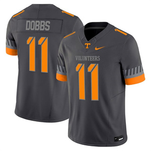 Men's Tennessee Volunteers Joshua Dobbs 2025 'Smokey Grey Series' Vapor Limited Jersey V2 All Stitched