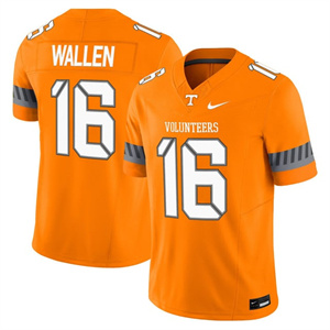 Men's Tennessee Volunteers #16 Morgan Wallen 2025 'Smokey Grey Series' Vapor Limited Jersey V2 All Stitched