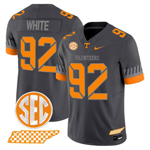 Men's Tennessee Volunteers #92 Reggie White 2025 'Smokey Grey Series' Vapor Limited Jersey V2 All Stitched