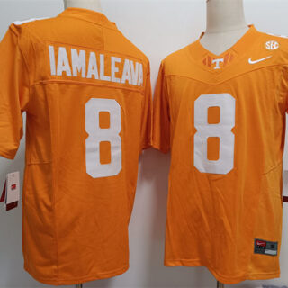 Tennessee Volunteers #8 Nico Iamaleava Nike Orange College Football Jersey