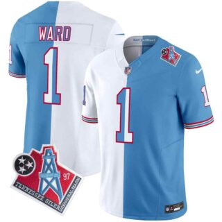 Men's Tennessee Titans 1997 Throwback Vapor Limited Jersey All Stitched Cam Ward 1