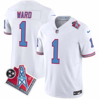 Men's Tennessee Titans 1997 Throwback Vapor Limited Jersey All Stitched Cam Ward