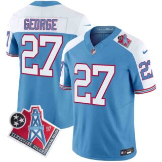 Men's Tennessee Titans 1997 Throwback Vapor Limited Jersey All Stitched Eddie George 27