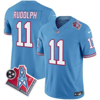 Men's Tennessee Titans 1997 Throwback Vapor Limited Jersey All Stitched Mason Rudolph 11