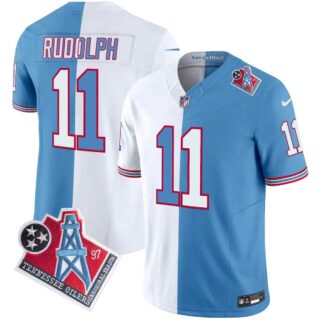 Men's Tennessee Titans 1997 Throwback Vapor Limited Jersey All Stitched Mason Rudolph 11