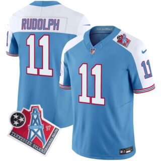 Men's Tennessee Titans 1997 Throwback Vapor Limited Jersey All Stitched Mason Rudolph 11