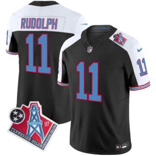 Men's Tennessee Titans 1997 Throwback Vapor Limited Jersey All Stitched Mason Rudolph #11