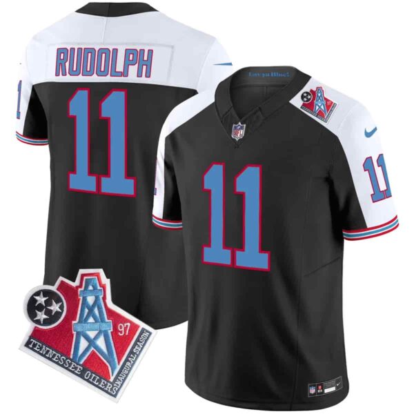 Men's Tennessee Titans 1997 Throwback Vapor Limited Jersey All Stitched Mason Rudolph #11