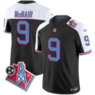 Men's Tennessee Titans 1997 Throwback Vapor Limited Jersey All Stitched Steve Mcnair #9