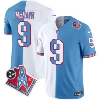 Men's Tennessee Titans 1997 Throwback Vapor Limited Jersey All Stitched Steve Mcnair 9