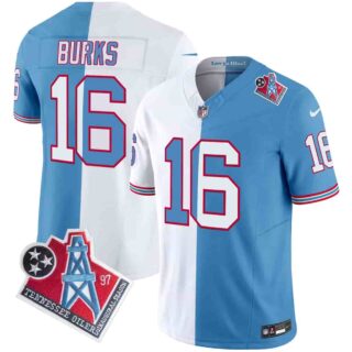 Men's Tennessee Titans 1997 Throwback Vapor Limited Jersey All Stitched Treylon Burks 16