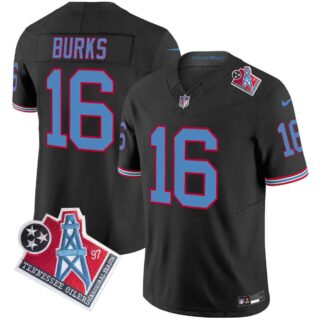 Men's Tennessee Titans 1997 Throwback Vapor Limited Jersey All Stitched Treylon Burks 16