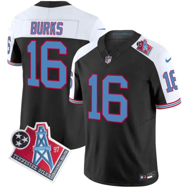 Men's Tennessee Titans 1997 Throwback Vapor Limited Jersey All Stitched Treylon Burks #16