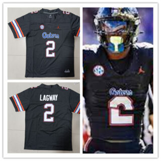 Florida Gators #2 DJ Lagway Black Alternate Football SALUTING THOSE WHO SERVE UNIFORM Jersey