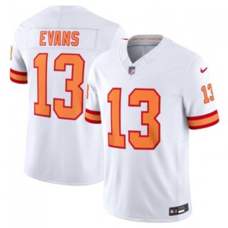 Men's Tampa Bay Buccaneers #13 Mike Evans White 2025 F.U.S.E. Vapor Limited Football Stitched Jersey