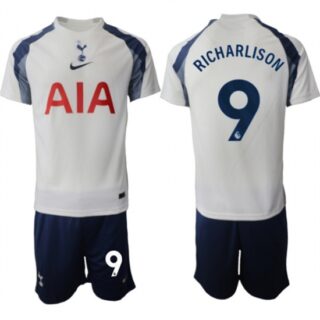 Men's Tottenham Hotspur #9 Richarlison 2025-26 White Home Soccer Jersey Suit