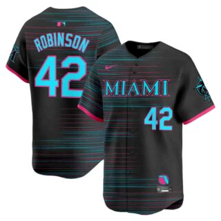 Miami Marlins 2025 City Connect Vapor Premier Limited Jersey All Stitched Jackie Robinson