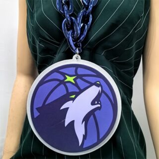 Minnesota Timberwolves Oversized Superfan Chain Necklace
