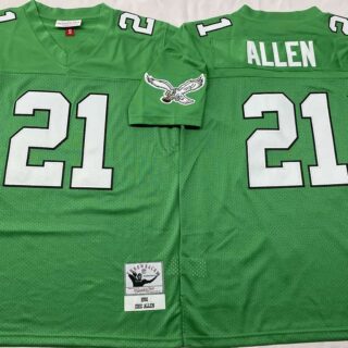 Philadelphia Eagles Green #21 Eric Allen Throwback Jersey