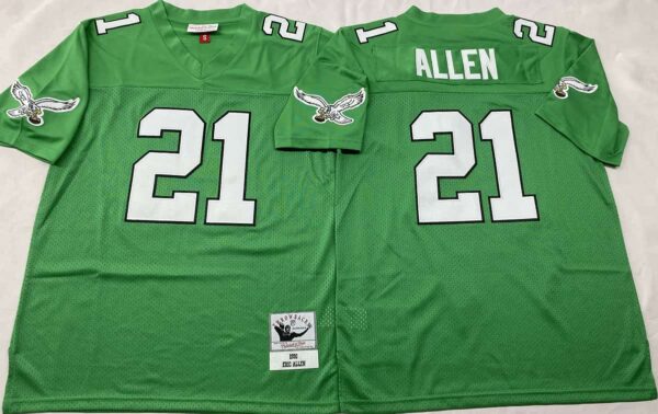 Philadelphia Eagles Green #21 Eric Allen Throwback Jersey