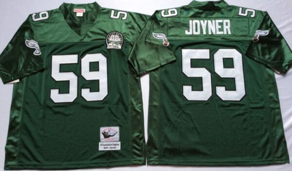 Philadelphia Eagles Green #59 Seth Joyner Throwback Jerseys