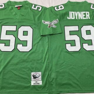 Philadelphia Eagles Green #59 Seth Joyner Throwback Jersey