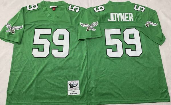 Philadelphia Eagles Green #59 Seth Joyner Throwback Jersey