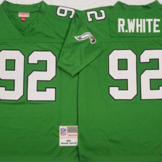 Philadelphia Eagles Green #92 R.WHITE M&N Jerseys