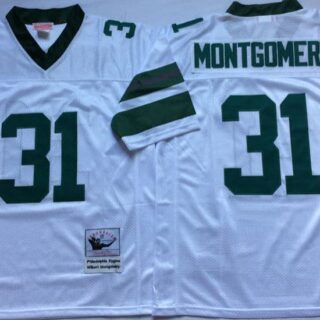Philadelphia Eagles White #31 Wilbert Montgomery Throwback Jersey