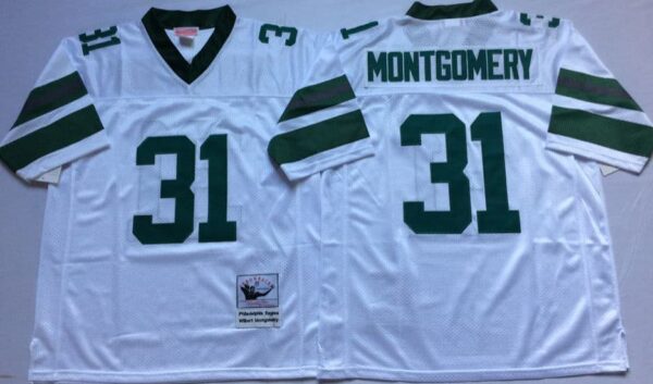 Philadelphia Eagles White #31 Wilbert Montgomery Throwback Jersey