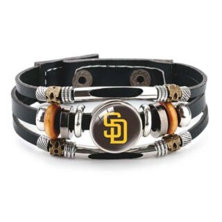 San Diego clergy MLB Pro football team jewel cowhide bracelet leather hand jewelry