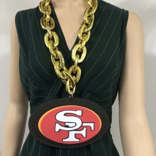 SanFrancisco 49 ers Oversized Superfan Chain Necklace