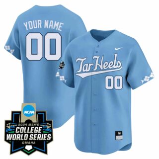 Custom North Carolina Tar Heels Jersey Blue Jerseys
